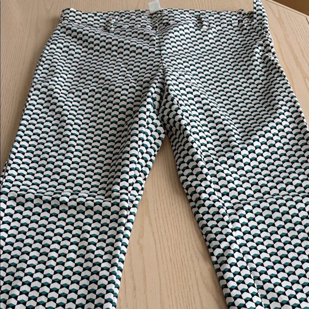 Stylish Black and White Patterned Pants